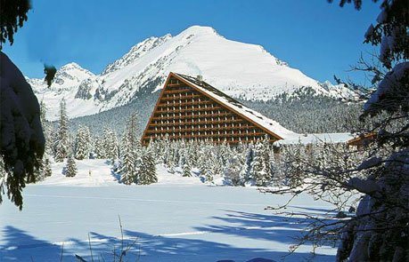 Панорама отеля зима