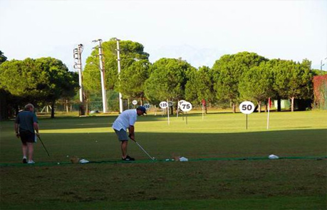 Вид поля для гольфа